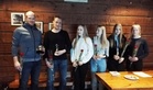 Vauhdin palkituista kuvassa vasemmalta Akseli Sannamo, Teemu Salminen, Lumi Vahteristo, Sini Tirri, Maiju Autio ja Jonna Uolamo.